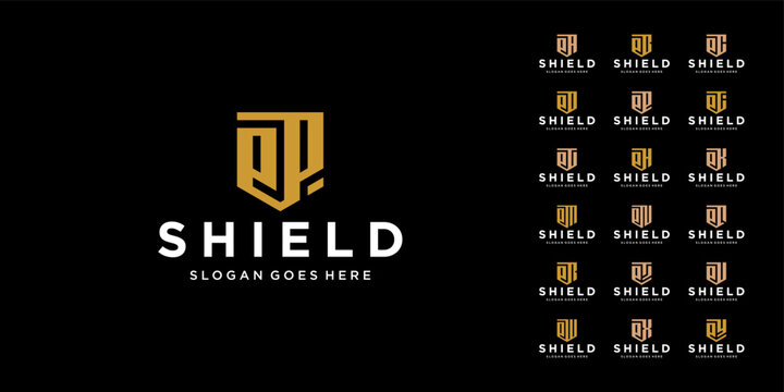 Set EA - EZ Shield Logo Design Inspirations - Powered by Adobe