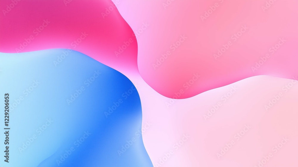 Poster abstract pink and blue gradient background creating soft and dreamy atmosphere