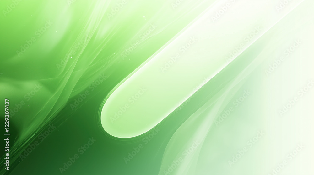 Poster abstract green background showing smooth lines flowing gently