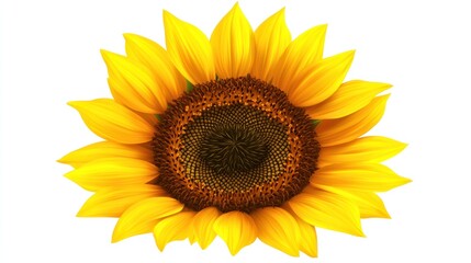 Fototapeta premium Vibrant Yellow Sunflower Blossom