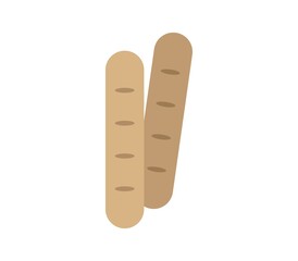 Sausage icon illustrated in vector on white background