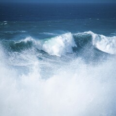 Surf of the atlantic ocean, Algarve, Portugal, Europe