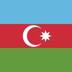 Official national flag of Azerbaijan