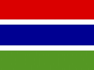 Official national flag of Gambia