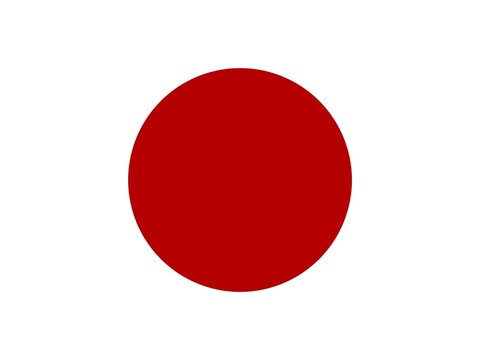 Official national flag of Japan