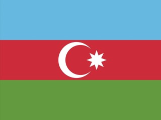 Official national flag of Azerbaijan