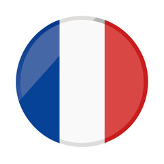 france round flag vector
