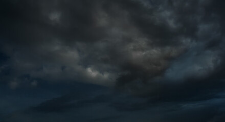 Sky dark cloud storm halloween background rain lightning thunder stormy typhoon Nature light scene...