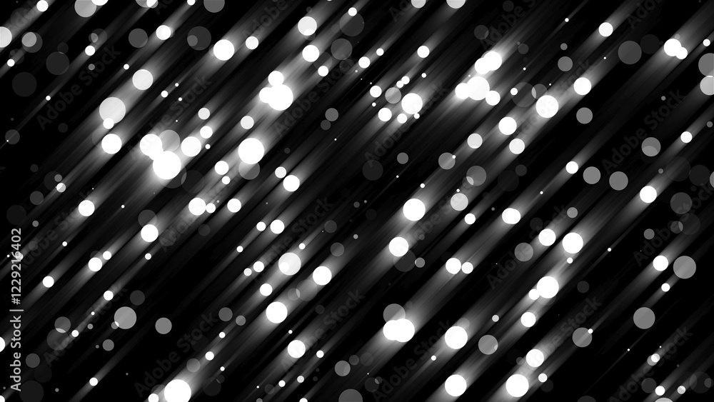Poster abstract background with glitter particles, 3d rendering computer generated background