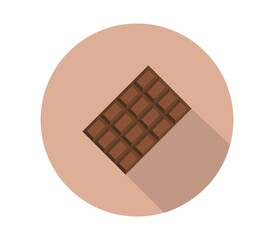 Chocolate icon illustrated in vector on white background