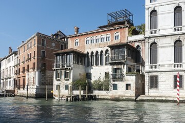 Naklejka premium Palazzo Falier Canossa, residence of the aristocratic family Canossa, Canal Grande, district San Marco, Venezia, Veneto, Italy, Europe