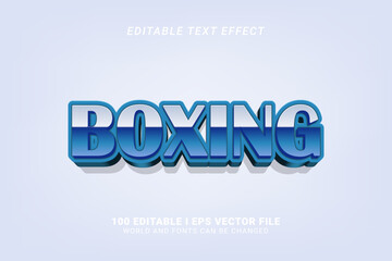 Obraz premium Boxing Editable Text Effect