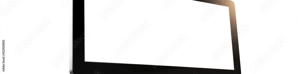 Aufkleber a tablet computer placed on a clean and simple white surface, perfect for showcasing digital product