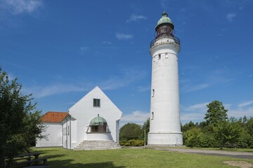 Stevns Lighthouse, Store Heddinge, Zealand, Denmark, Europe