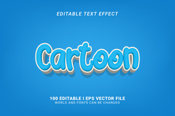 Cartoon Editable Text Effect Design Graphic