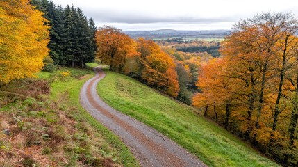 Fototapeta premium Autumnal Countryside Path