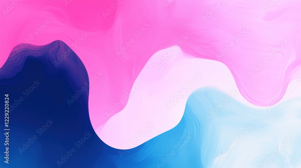 Poster abstract pink and blue wave pattern creating a stunning visual effect