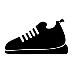 Shoe icon. Sneaker icon. Flat style vector illustration editable isolated design.