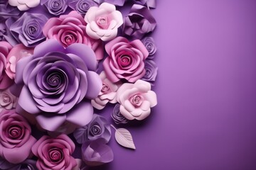 Valentine's Day purple color background wallpaper banner