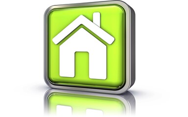 High resolution rendering of a home icon