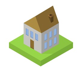 House icon illustrated in vector on white background