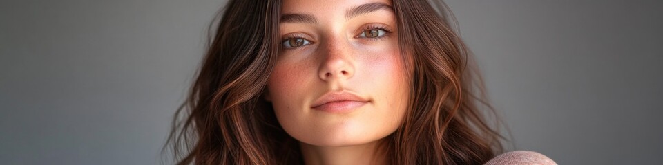 A close-up shot of a woman holding a donut, ideal for food-related or lifestyle uses