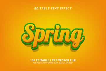 Spring Editable Text Effect Design