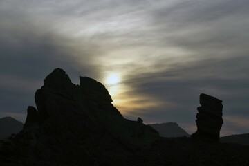 Roque Chinchado, Los Roques de Garcia, Teide National Park, Tenerife, Canary Islands, Spain, Europe