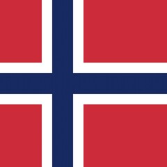 Obraz premium Official national flag of Norway
