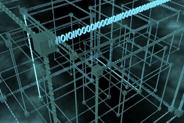 Digital code, illustration