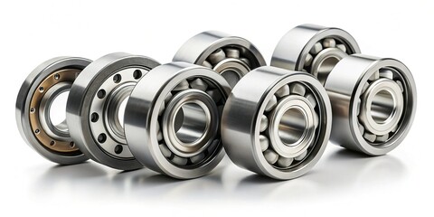 High-Quality CVT Rollers for Automatic Motorcycles - Isolated on White Background