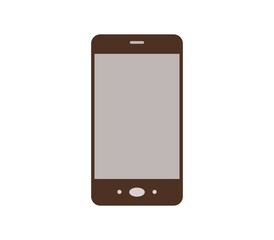 Smartphone icon illustrated in vector on white background
