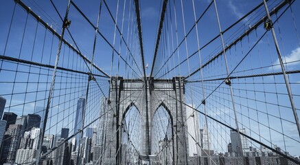 Fototapeta premium picture of brooklyn bridge in new york