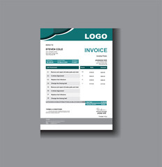 "Sleek and Modern Invoice Template – Perfect for Any Industry""Clean and Minimalist Invoice Design for Professional Use"