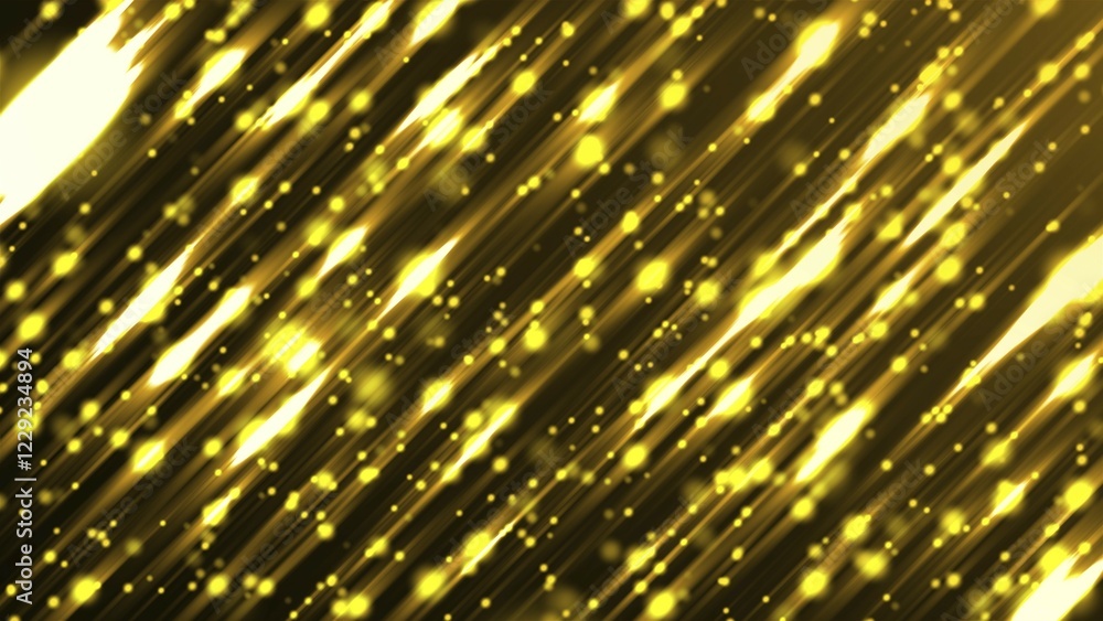 Aufkleber abstract background with many golden streaks, 3d rendering backdrop