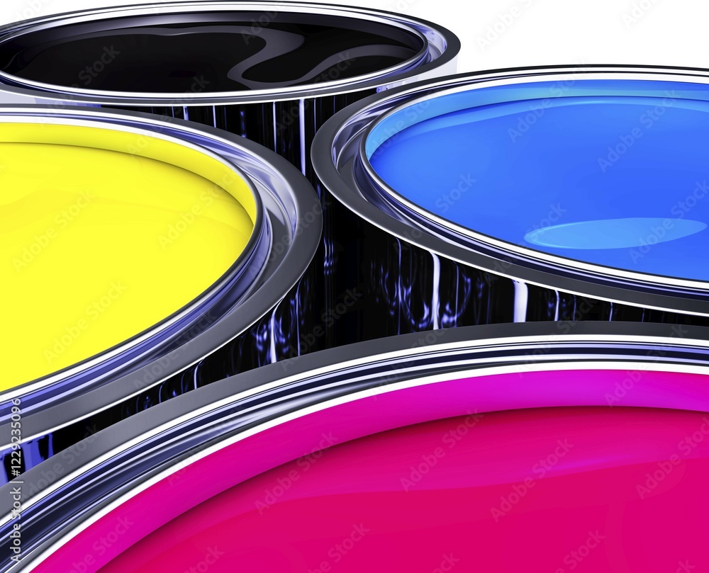 Poster high resolution rendering of a color concept