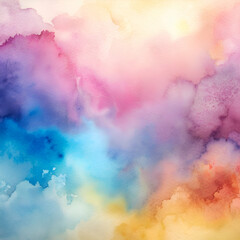 Dreamy Watercolor Abstract Art. Pastel Colors and Soft Textures