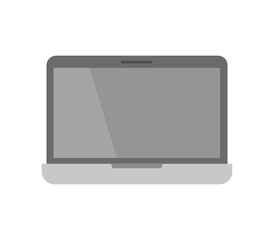 Laptop icon illustrated in vector on white background