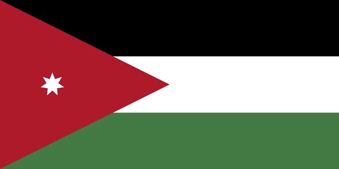 Flag of Jordan, Vector illustration