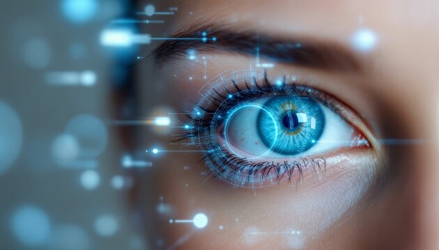 Augmented vision integrates digital data with biological perception enhancing understanding