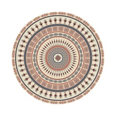 Circular pattern in traditional Palestinian style, vector design element