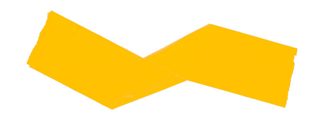 Yellow tape isolated on transparent background