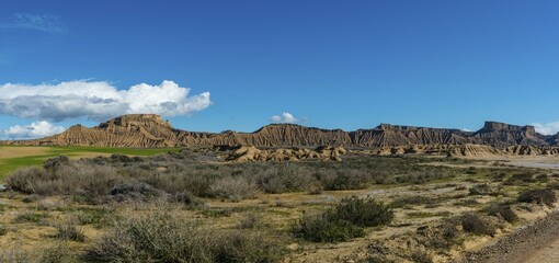El Rallón, Bardena Blanca, Bardenas Reales Natural Park, semi-desert, Navarre, Spain, Europe