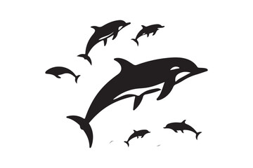 Majestic Dolphin Silhouette Mega Bundle
