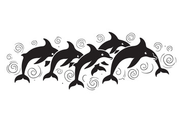 Majestic Dolphin Silhouette Mega Bundle
