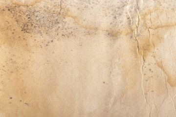 Old yellowed moldy wrinkled paper abstract textured vintage background
