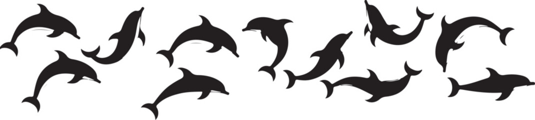 Majestic Dolphin Silhouette Mega Bundle

