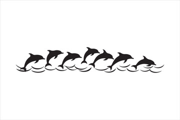 Majestic Dolphin Silhouette Mega Bundle
