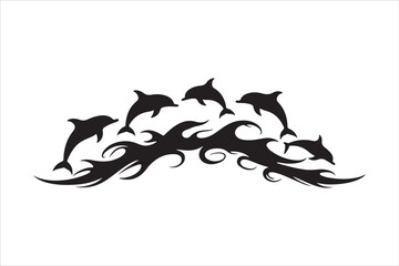 Majestic Dolphin Silhouette Mega Bundle
