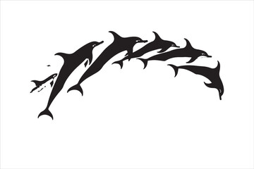 Majestic Dolphin Silhouette Mega Bundle
